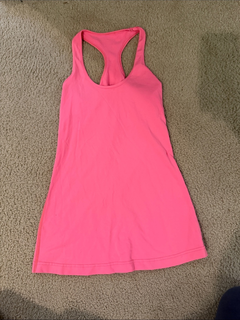 Pink Lululemon tank top 
❗️❗️❗️not sure what size, maybe 4-6